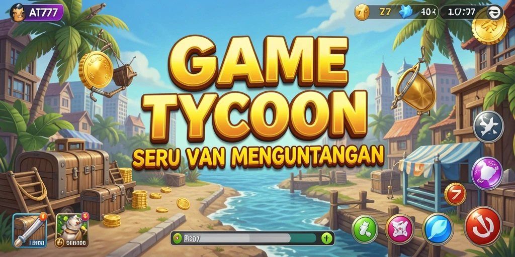 Tangkapan layar AT777 menunjukkan pengalaman gameplay Tycoon yang menarik.