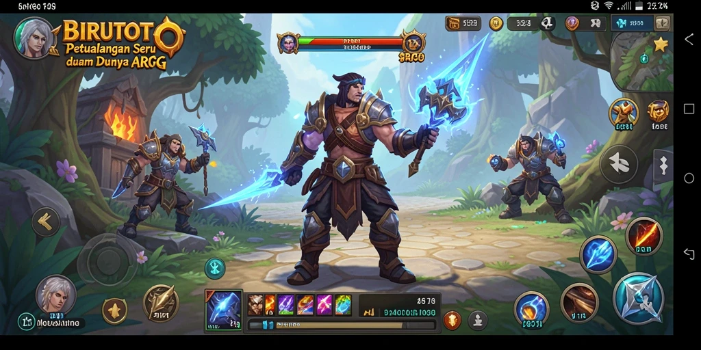 Tampilan gameplay BIRUTOTO yang menegangkan dan penuh aksi.