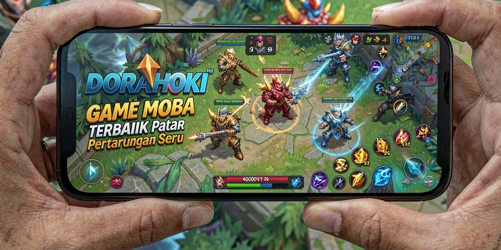 Screenshot gameplay DORAHOKI menampilkan aksi tim yang mendebarkan.