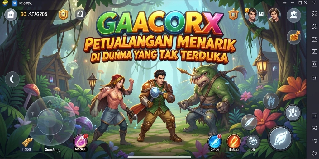 Gameplay menegangkan GACORX dengan petualangan yang seru.