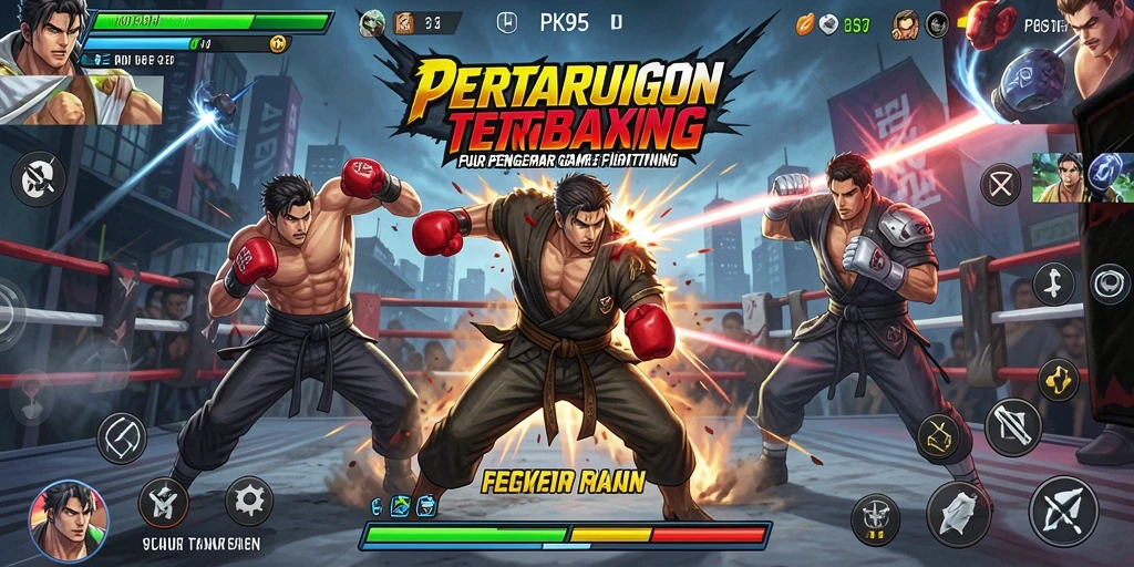 Tangkapan layar menampilkan pertarungan sengit antara dua karakter di PK95.