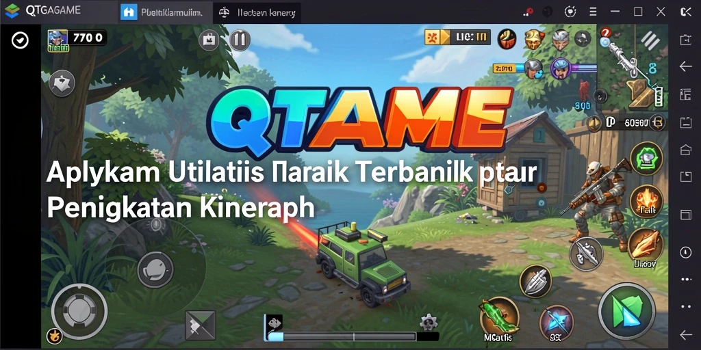Tampilan antarmuka pengguna QTGAME yang intuitif dan efisien.