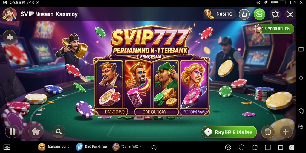 Tampilan gameplay mendebarkan dan interaktif dari SVIP777.