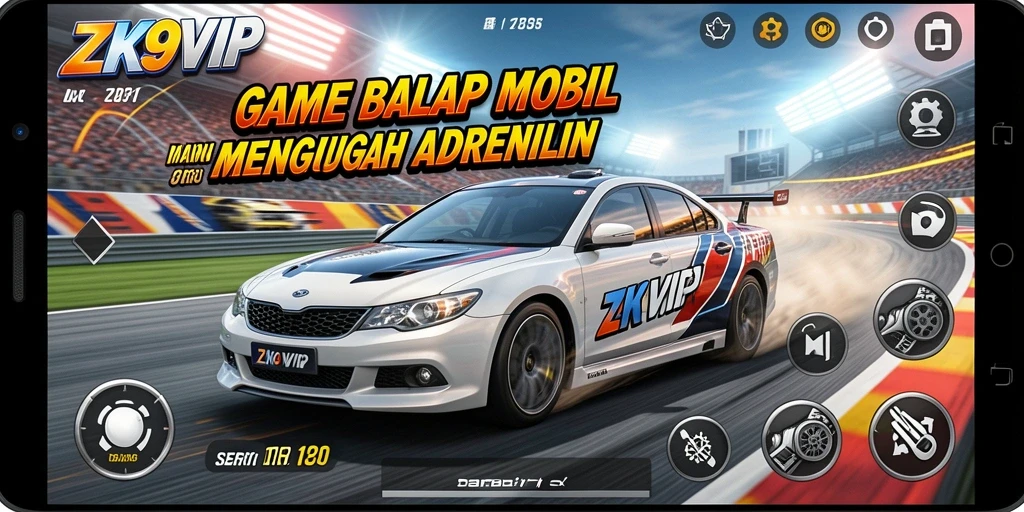 Tampilan menarik dari gameplay Racing ZK9VIP yang memukau.